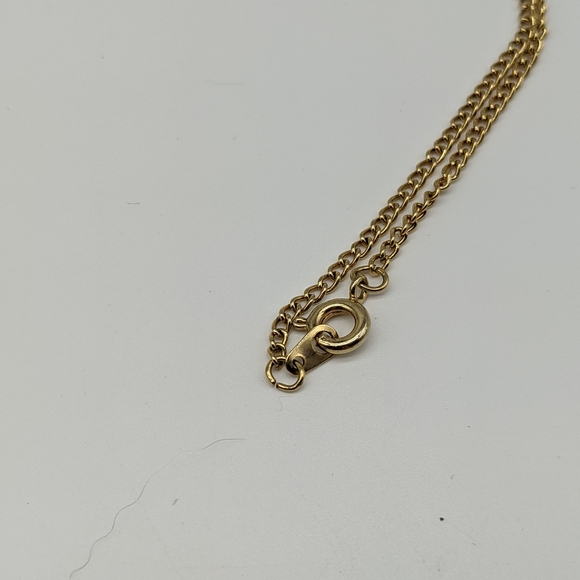Gold Filigree and Pearl Heart Necklace - Picture 2 of 5